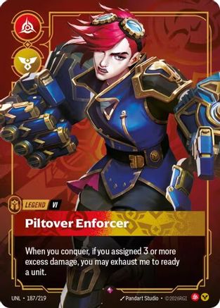 Vi - Piltover Enforcer (187/219) [Unleashed] Foil - Deck Out Gaming