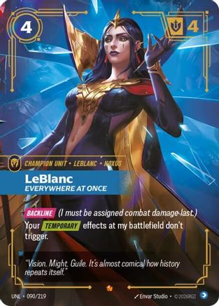 LeBlanc - Everywhere At Once (090/219) [Unleashed] Foil - Deck Out Gaming