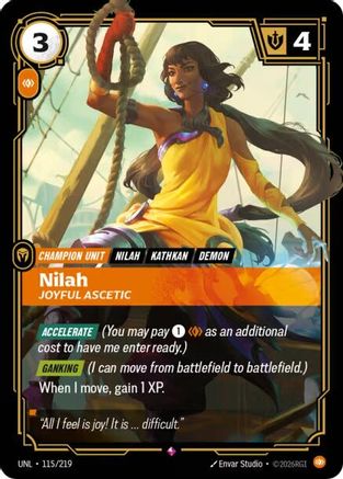 Nilah - Joyful Ascetic (115/219) [Unleashed] Foil - Deck Out Gaming