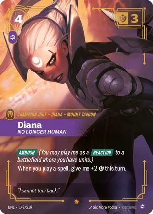 Diana - No Longer Human (149/219) [Unleashed] Foil - Deck Out Gaming