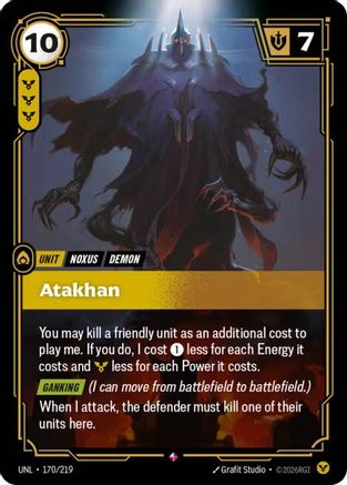Atakhan (170/219) [Unleashed] Foil - Deck Out Gaming