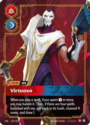 Jhin - Virtuoso (181/219) [Unleashed] Foil - Deck Out Gaming