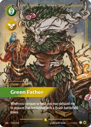 Ivern - Green Father (Overnumbered) (233/219) [Unleashed] Foil - Deck Out Gaming