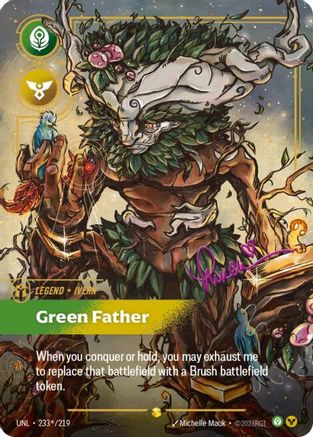 Ivern - Green Father (Signature) (233*/219) [Unleashed] Foil - Deck Out Gaming