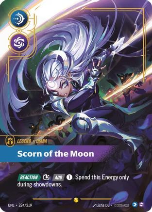 Diana - Scorn of the Moon (Overnumbered) (234/219) [Unleashed] Foil - Deck Out Gaming