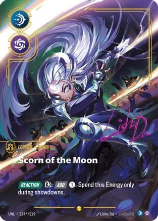 Diana - Scorn of the Moon (Signature) (234*/219) [Unleashed] Foil - Deck Out Gaming