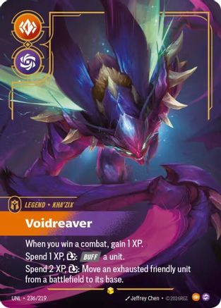 Kha'Zix - Voidreaver (Overnumbered) (236/219) [Unleashed] Foil - Deck Out Gaming