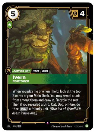 Ivern - Nurturer (051/219) [Unleashed] Foil - Deck Out Gaming
