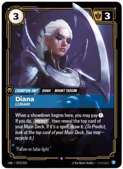 Diana - Lunari (079/219) [Unleashed] Foil - Deck Out Gaming