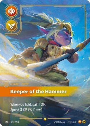 Poppy - Keeper of the Hammer (Overnumbered) (237/219) [Unleashed] Foil - Deck Out Gaming