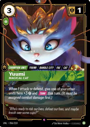 Yuumi - Magical Cat (056/219) [Unleashed] Foil - Deck Out Gaming