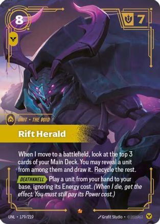 Rift Herald (179/219) [Unleashed] Foil - Deck Out Gaming