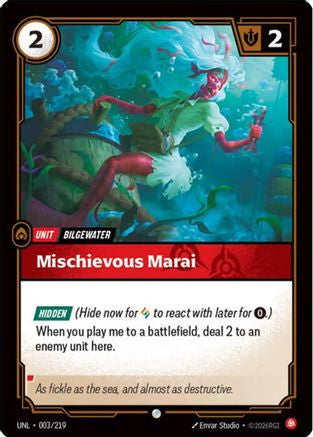 Mischevious Marai (003/219) [Unleashed] Foil - Deck Out Gaming
