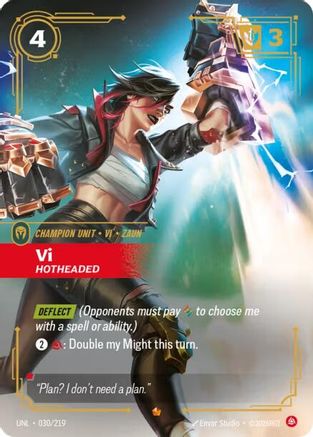 Vi - Hotheaded (030/219) [Unleashed] Foil - Deck Out Gaming