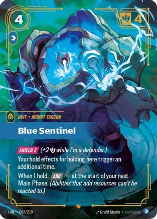 Blue Sentinel (087/219) [Unleashed] Foil - Deck Out Gaming
