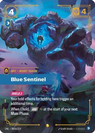 Blue Sentinel (Alternate Art) (087a/219) [Unleashed] Foil - Deck Out Gaming