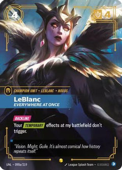 LeBlanc - Everywhere At Once (Alternate Art) (090a/219) [Unleashed] Foil - Deck Out Gaming