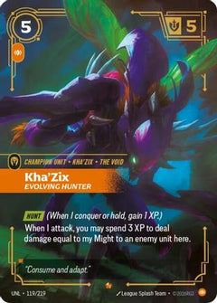 Kha'Zix - Evolving Hunter (119/219) [Unleashed] Foil - Deck Out Gaming