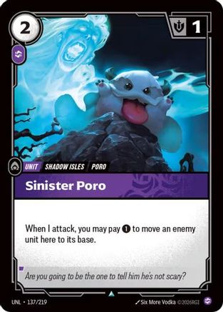 Sinister Poro (137/219) [Unleashed] - Deck Out Gaming
