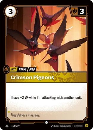 Crimson Pigeons (154/219) [Unleashed] Foil - Deck Out Gaming