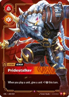 Rengar - Pridestalker (183/219) [Unleashed] Foil - Deck Out Gaming
