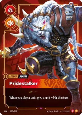 Rengar - Pridestalker (183/219) [Unleashed] Foil - Deck Out Gaming