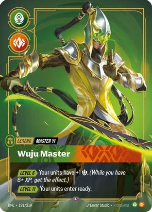 Master Yi - Wuju Master (191/219) [Unleashed] Foil - Deck Out Gaming