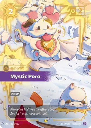 Mystic Poro (Overnumbered) (224/219) [Unleashed] Foil - Deck Out Gaming