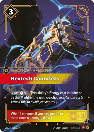Hextech Gauntlets (188/219) [Unleashed] Foil - Deck Out Gaming