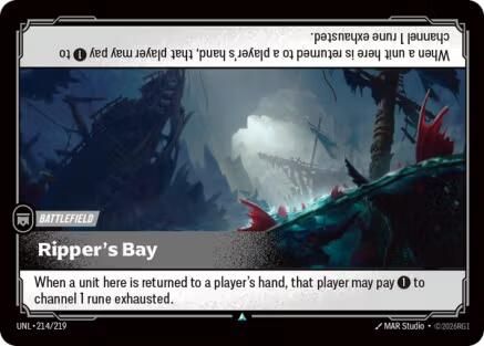 Ripper's Bay (214/219) [Unleashed] Foil - Deck Out Gaming