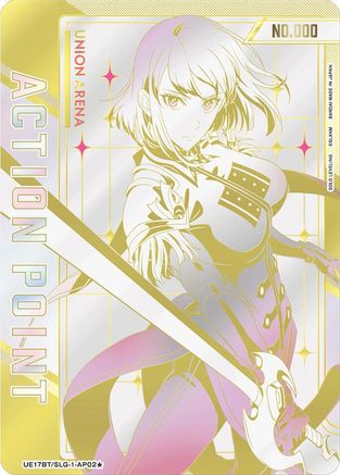 Action Point Card (AP02*) (Serial Numbered) (UE17BT/SLG-1-AP02*) [UE17BT: SOLO LEVELING] Foil - Deck Out Gaming