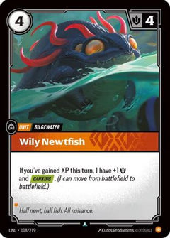 Wily Newtfish (108/219) [Unleashed] Foil - Deck Out Gaming