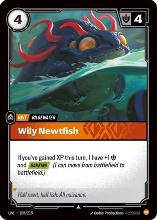 Wily Newtfish (108/219) [Unleashed] - Deck Out Gaming