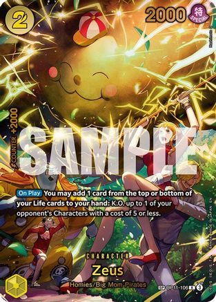 Zeus (SP) (OP11-106) [Adventure on Kami's Island] Foil - Deck Out Gaming