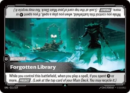 Forgotten Library (211/219) [Unleashed] Foil - Deck Out Gaming