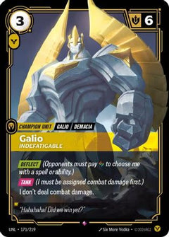 Galio - Indefatigable (171/219) [Unleashed] Foil - Deck Out Gaming