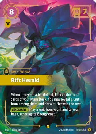 Rift Herald (Alternate Art) (179a/219) [Unleashed] Foil - Deck Out Gaming