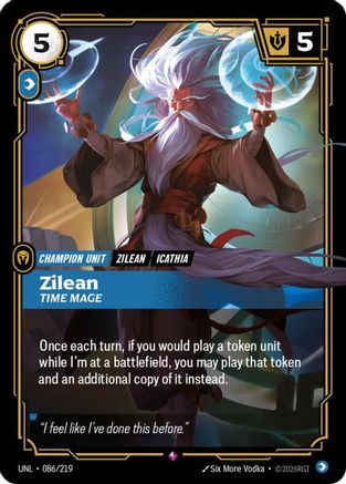 Zilean - Time Mage (086/219) [Unleashed] Foil - Deck Out Gaming