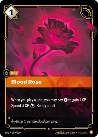 Blood Rose (109/219) [Unleashed] Foil - Deck Out Gaming