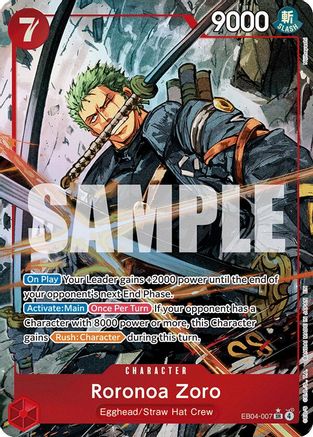 Roronoa Zoro (EB04-007) (Alternate Art) (EB04-007) [Adventure on Kami's Island] Foil-1