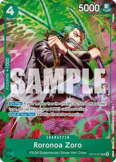 Roronoa Zoro (OP13-037) (OP13-037) [Adventure on Kami's Island] Foil-1