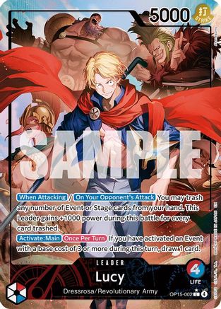Lucy (Alternate Art) (OP15-002) [Adventure on Kami's Island] Foil - Deck Out Gaming