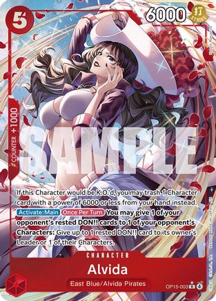 Alvida (Alternate Art) (OP15-003) [Adventure on Kami's Island] Foil - Deck Out Gaming