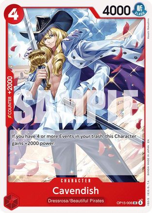 Cavendish (OP15-006) [Adventure on Kami's Island] - Deck Out Gaming