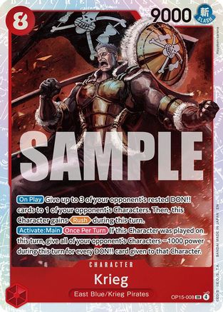 Krieg (OP15-008) (OP15-008) [Adventure on Kami's Island] Foil
