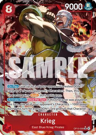 Krieg (OP15-008) (Alternate Art) (OP15-008) [Adventure on Kami's Island] Foil