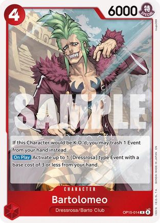 Bartolomeo (OP15-014) [Adventure on Kami's Island] Foil