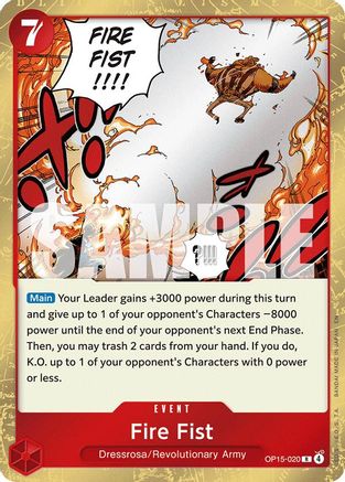 Fire Fist (OP15-020) [Adventure on Kami's Island] Foil-1