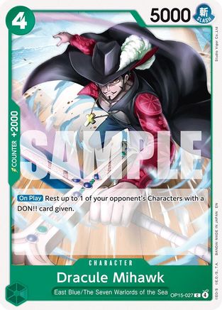 Dracule Mihawk (OP15-027) [Adventure on Kami's Island] - Deck Out Gaming