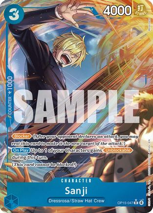 Sanji (OP15-047) (Alternate Art) (OP15-047) [Adventure on Kami's Island] Foil-1